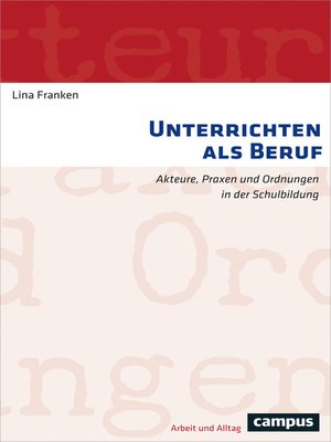 cover image of Unterrichten als Beruf